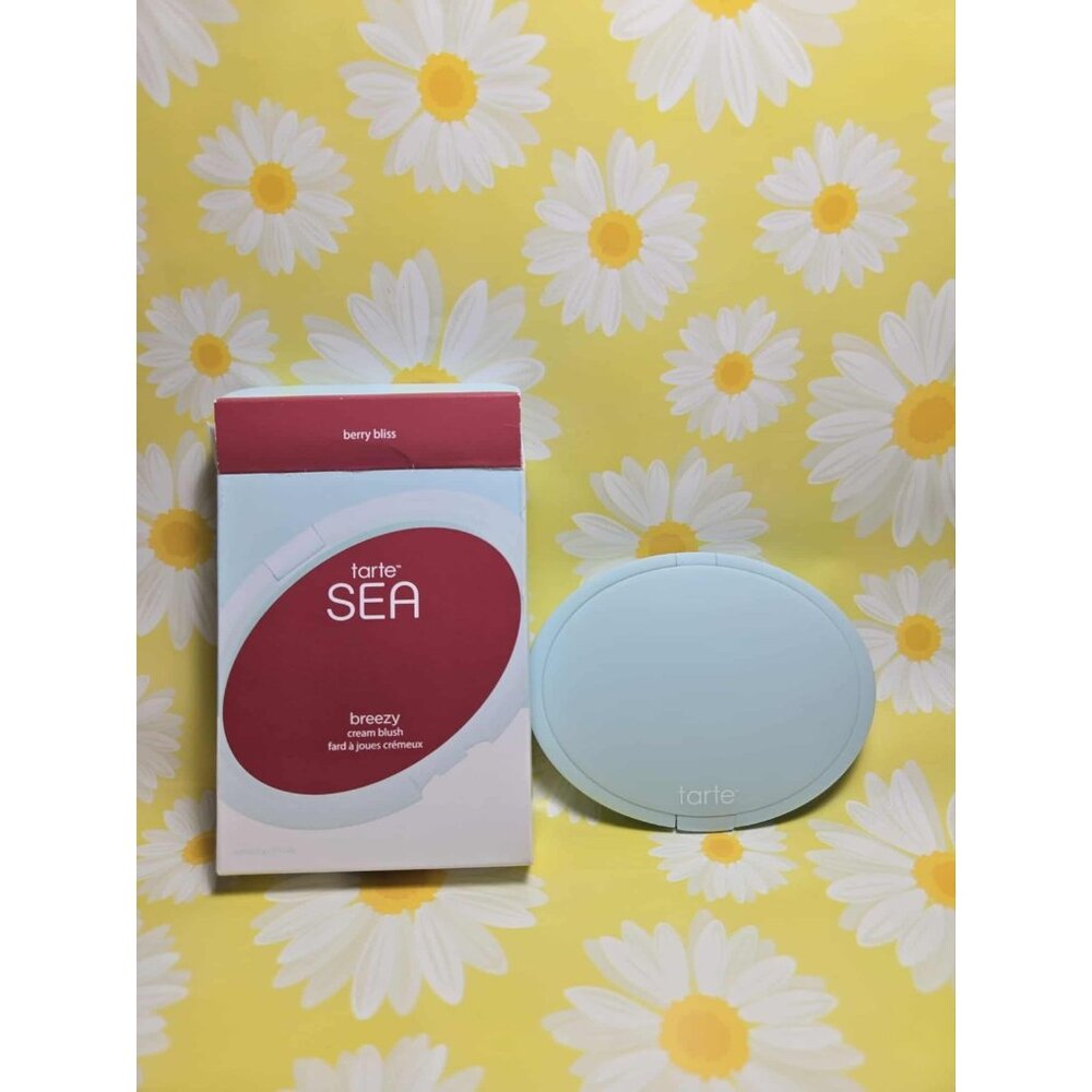 tarte Sea Breezy cream blush In BERRY BLISS .17oz/5g Full Size